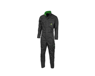 John Deere Adults Overalls in Black with Zip Fastening - MCS1036910