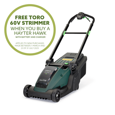 Hayter Hawk 43 AD Cordless Lawnmower Set